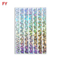 High quality holographic logo label stickers